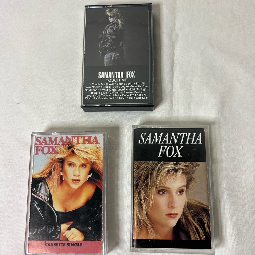 Samantha Fox 1980s Cassette Tape Lot Of 3